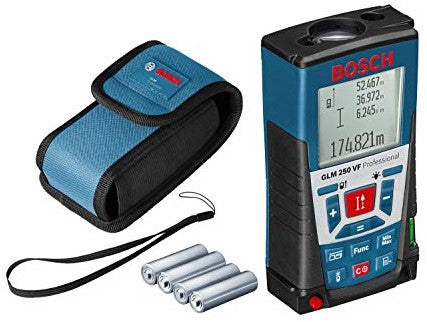 Bosch Blue GLM 250 VF Laser Rangefinder 250m - 0601072100