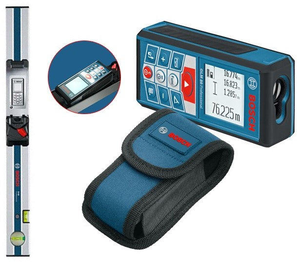 Bosch Blue GLM 80 + R 60 Laser-Entfernungsmesser &amp; Messschiene - 0601072301