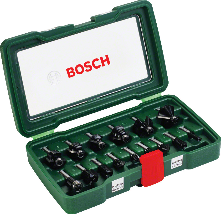 Bosch carbide milling cutter set 15 pieces