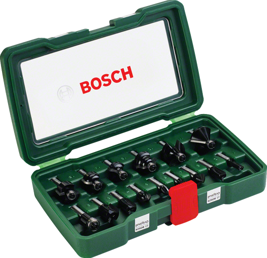 Bosch hardmetalen frezenset 15-delig