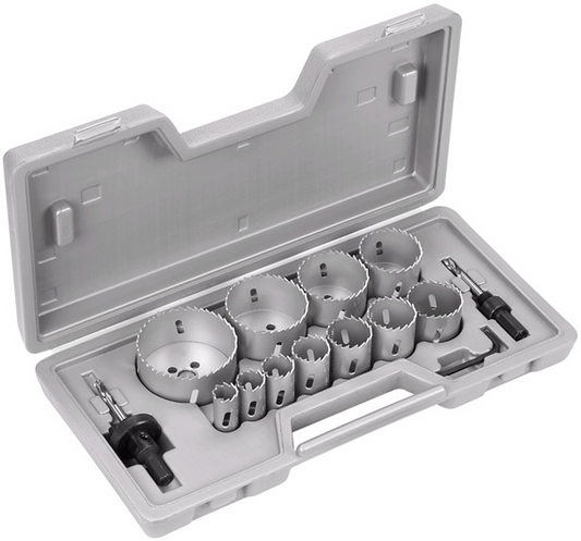 Bosch Gatzagenset HSS-Bimetaal 19.0 / 22.0 / 25.0 / 29.0 / 35.0 / 38.0 / 44.0 / 51.0 / 57.0 / 65.0 / 76.0 millimeter BOS-2607018683