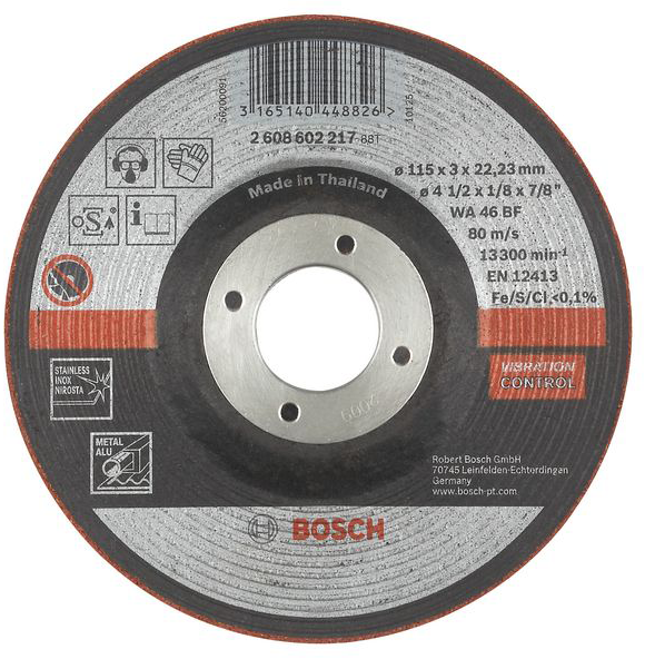 Bosch Semiflexibele afbraamschijf 115.0 millimeter 22.23 millimeter BOS-2608602217