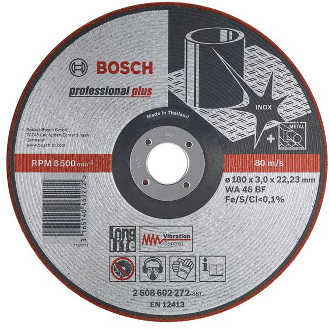 Bosch Semiflexibele afbraamschijf 125.0 millimeter 22.23 millimeter BOS-2608602218
