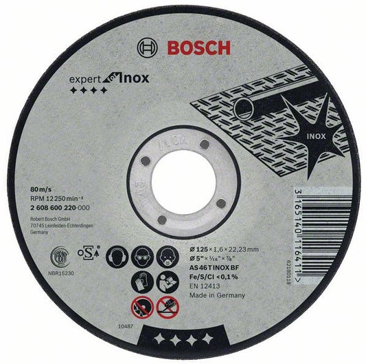 Bosch Expert for Inox Doorslijpschijf recht 150.0 millimeter 22.23 millimeter BOS-2608603405