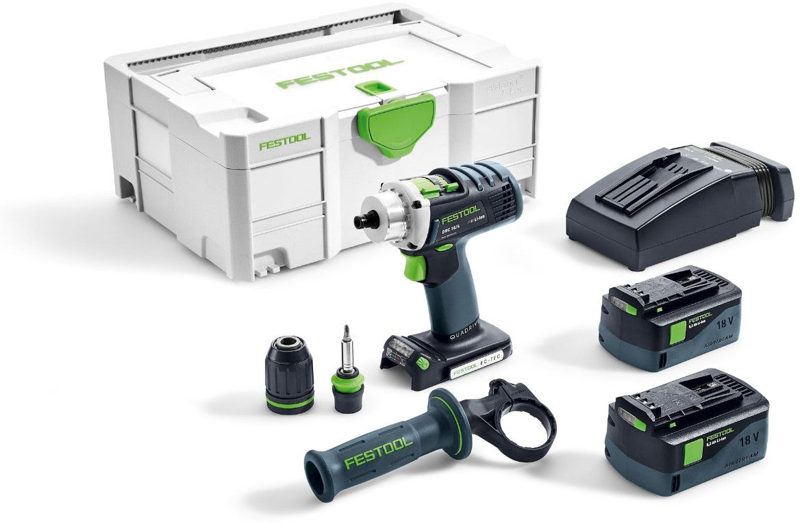 Festool DRC 18/4 Li 5.2 Plus Cordless Drill in Systainer 574696