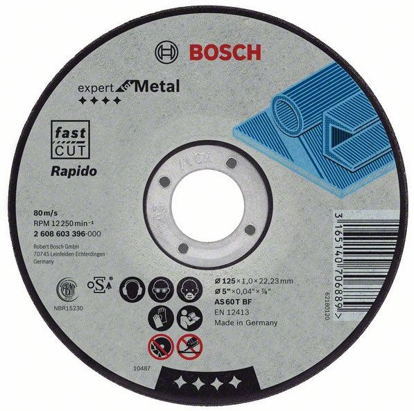 Bosch Expert for Metal - Rapido Doorslijpschijf gebogen 230x22.2x1.9mm. 2608603404