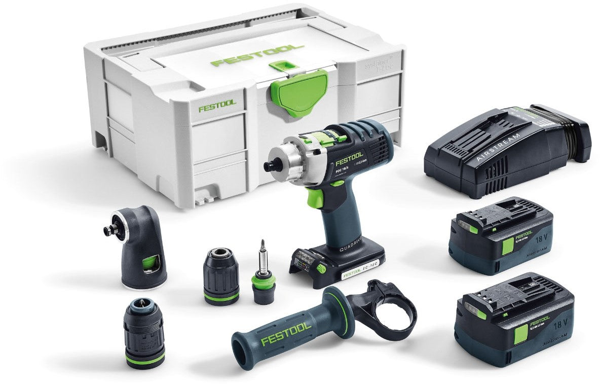 Festool PDC 18/4 Li 5.2 Set XL Cordless Impact Drill 18V 5.2Ah L-Ion in Systainer 574704