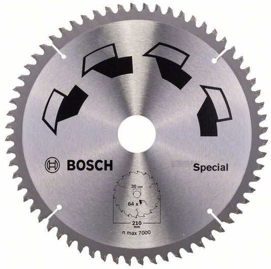 Bosch Blauw SPECIAL Cirkelzaagblad 210x2.5x30mm 64T