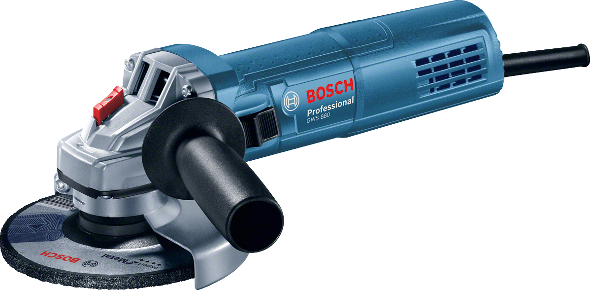 Bosch Blauwl GWS 880 Haakse Slijper 880W 125mm + 2x Diamantschijf in Koffer - 060139600B