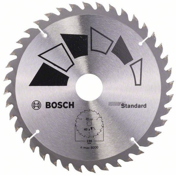 Bosch Blauw STANDARD Cirkelzaagblad 190x2.2x30mm 40T