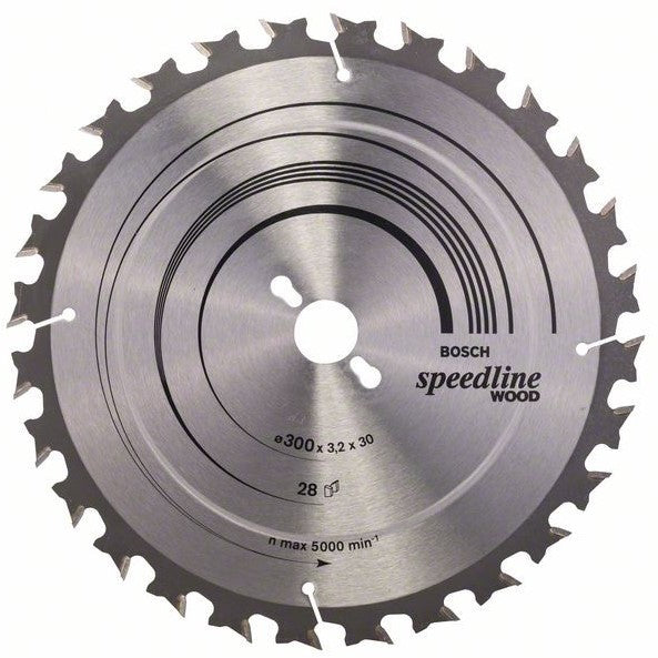 Bosch Blauw Speedline Wood Cirkelzaagblad 300x3.2/2.2x30mm 28T