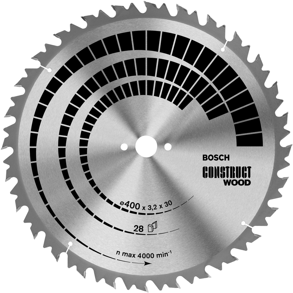 Bosch Blue Construct Wood Circular Saw Blade 400x30mm 28T