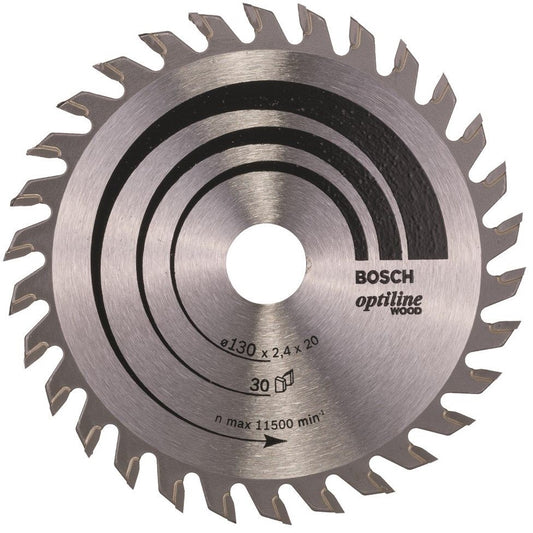 Bosch Blue Optiline Wood Circular Saw Blade 130x2.4/1.4x20mm 30T