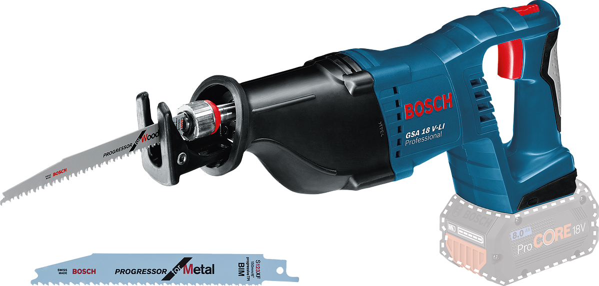 Bosch Professional GSA 18 V-Li Akku-Säbelsäge 18 V Loose Body in L-Boxx - 060164J007