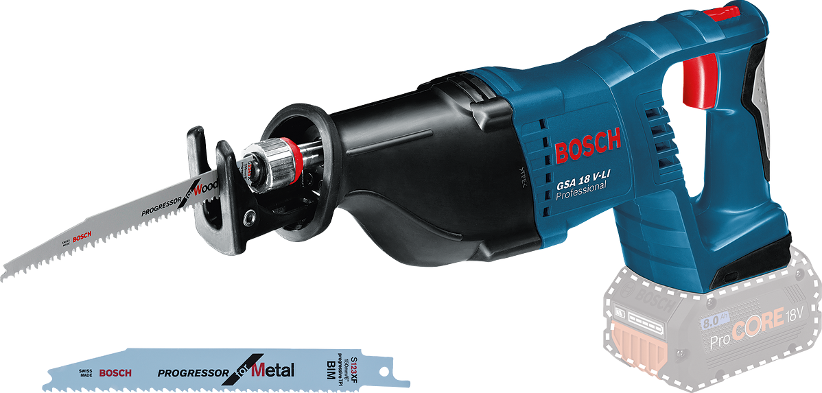 Bosch Professional GSA 18 V-Li Cordless Reciprocating Saw 18V Loose Body in L-Boxx - 060164J007