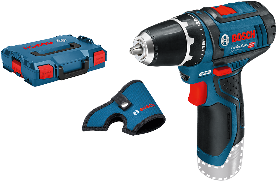 Bosch Blue GSR 12V-15 Cordless Drill Driver 12V Basic Body in L-Boxx