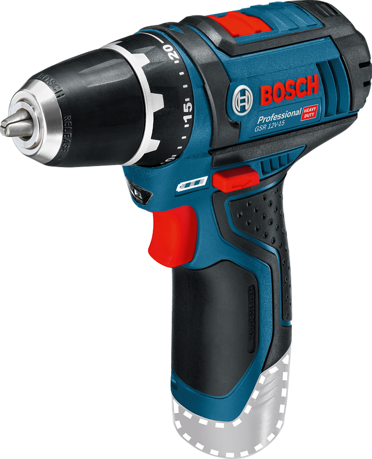 Bosch Blue GSR 12V-15 Cordless Drill Driver 12V Basic Body in L-Boxx