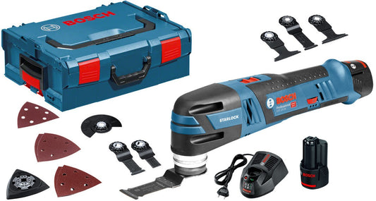 Bosch Blue GOP 12V-28 Akku Multitool 12V 2,5Ah Li-Ion in L-Boxx + Zubehör