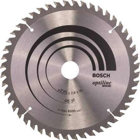 Bosch Blauw Optiline Wood Cirkelzaagblad 235x2.8/1.8x30mm 48T