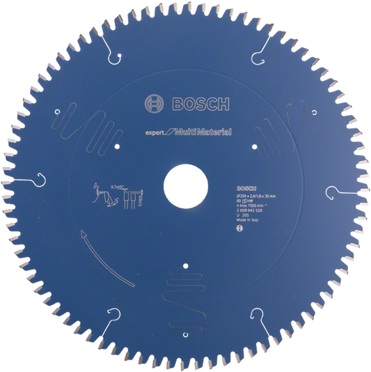 Bosch Blue Expert for Multi Material Circular Saw Blade 254x30mm 80T