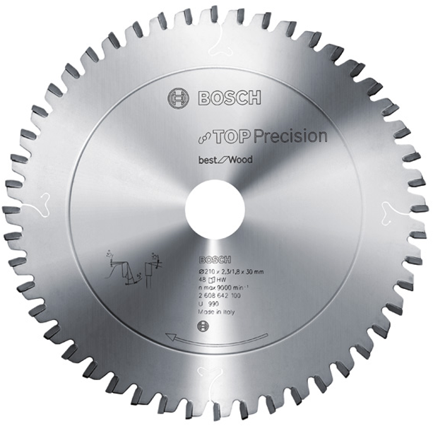 Bosch Blue Top Precision Best for Wood Circular Saw Blade 210x2.3/1.8x30mm 48T