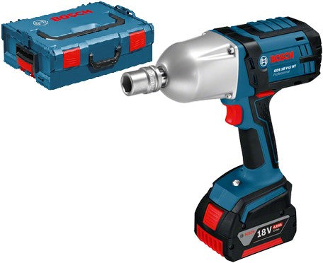 Bosch Blue GDS 18 V-LI HT Cordless Impact Wrench 1/2 650Nm 18V 4.0Ah Li-ion in L-BOXX""