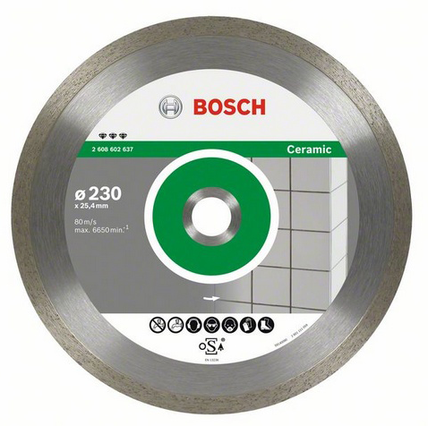 Bosch Best for Ceramic Diamond cutting disc 250 millimeters 30/25.40* millimeter BOS-2608602638