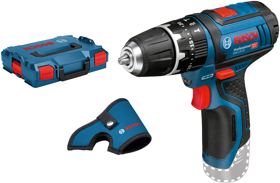 Bosch Blue GSB 12V-15 Cordless Impact/Screwdriver 12V Basic Body in L-Boxx - 06019B690E