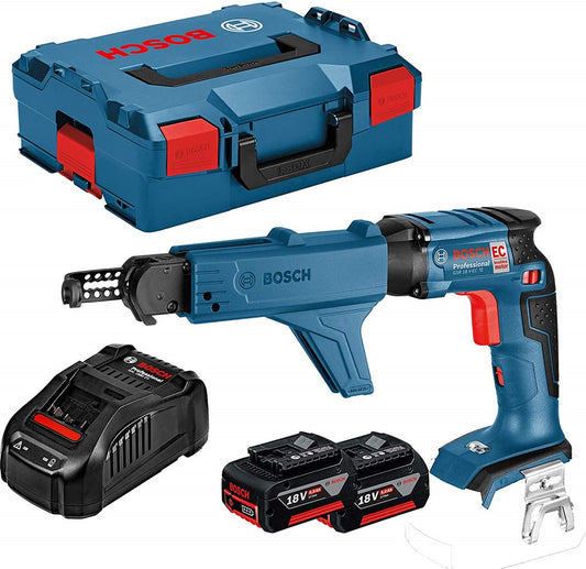 Bosch Blue GSR 18 V-EC TE + MA 55 Akkuschrauber 18V 4,0Ah Li-Ion in L-BOXX - 06019C8000