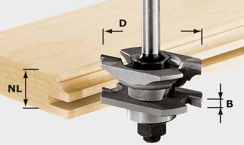 Festool HW S8 D46 x D12-NT Profile groove cutter HW 490645