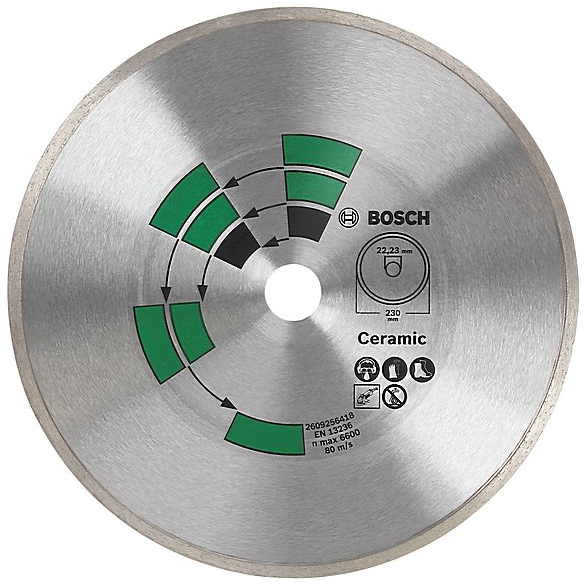 Bosch Diamantdoorslijpschijf tegels 125 millimeter 22 millimeter BOS-2609256417