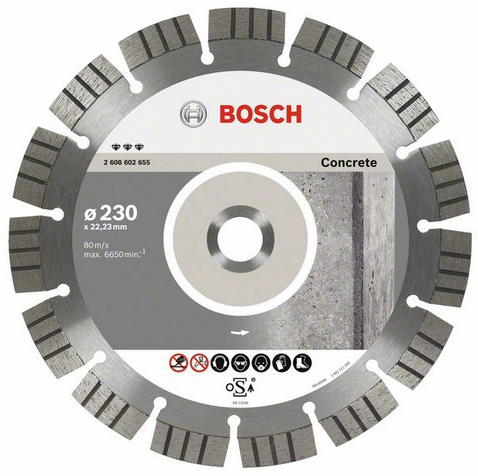 Bosch Best for Concrete Diamond cutting disc 300 millimeters 22.23 millimeters BOS-2608602656