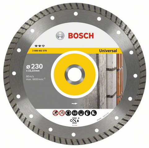 Bosch Expert for Universal Turbo Diamond cutting disc 230 millimeters 22.23 millimeters BOS-2608602578