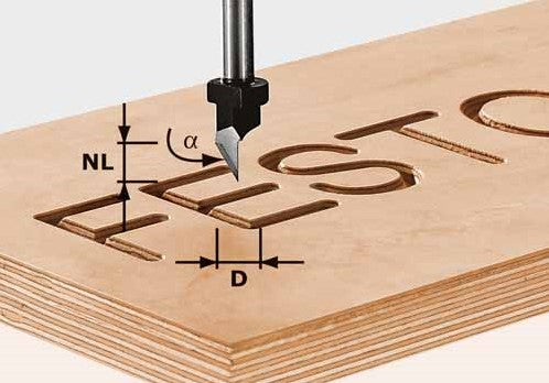 Festool Gravierfräser HW S8 D11/60° HW 491003