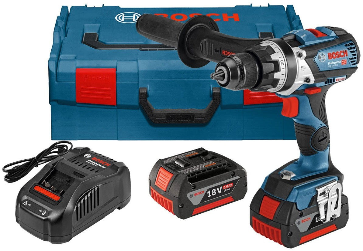 Bosch Blue GSR 18V-85 C Akku-Bohrschrauber 18V 5,0Ah Li-Ion in L-Boxx