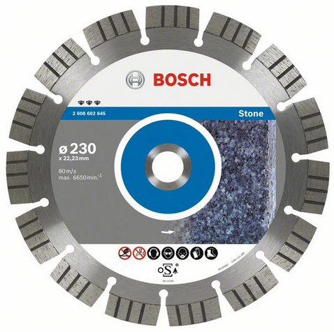 Bosch Best for Stone Diamond cutting disc 230 millimeters 22.23 millimeters BOS-2608602645