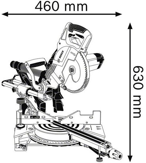 Bosch Professional GCM 8 SJL Afkortzaag - 0601B19100