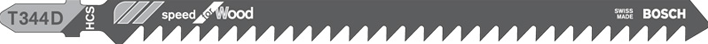 Bosch T 344 D Decoupeerzaagblad Clean for Wood VE=3