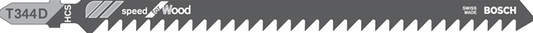 Bosch T 344 D Decoupeerzaagblad Clean for Wood VE=3