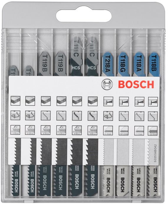 Bosch Decoupeerzaagbladenset X-ProLine Wood+Metal 10-delig - 2607010630