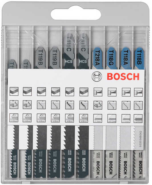 Bosch Decoupeerzaagbladenset X-ProLine Wood+Metal 10-delig - 2607010630