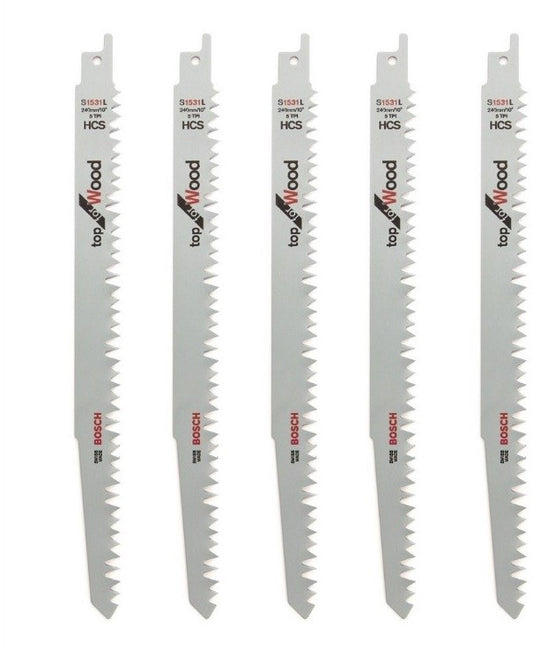 Bosch Blauw S1531L Reciprozaagblad 240mm hout/grof VE=5 - 2608650676