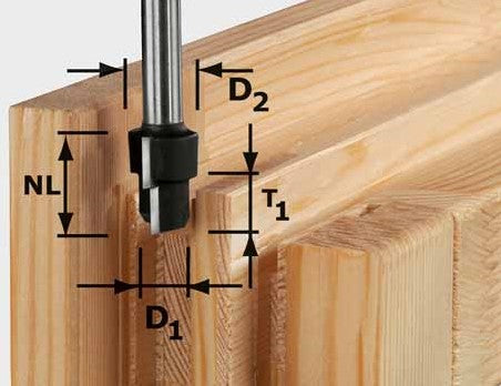 Festool HW D20.3/12.3/6 S12 Stufenoberfräse HW