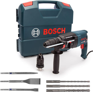 Bosch Blauw GBH 2-26 F Boorhamer SDS-Plus in Koffer + Set beitels en boren - 06112A4002
