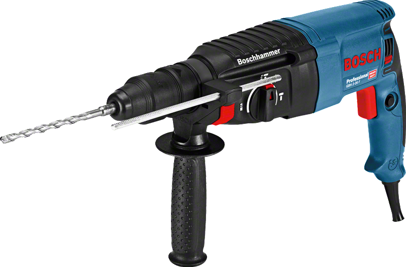 Bosch Blue GBH 2-26 F Rotary Hammer SDS-Plus in Case + Set of chisels and drills - 06112A4002