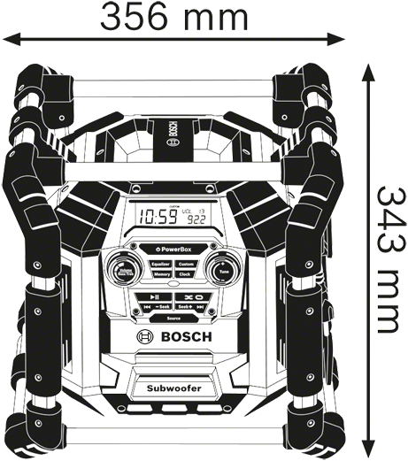 Bosch Professional GML 20 Construction radio 14.4V / 18V Li-ion - 0601429700