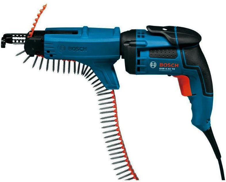 Bosch Blauw GSR 6-45 TE + MA 55 Droogbouwschroevendraaier 701W 230V in L-BOXX