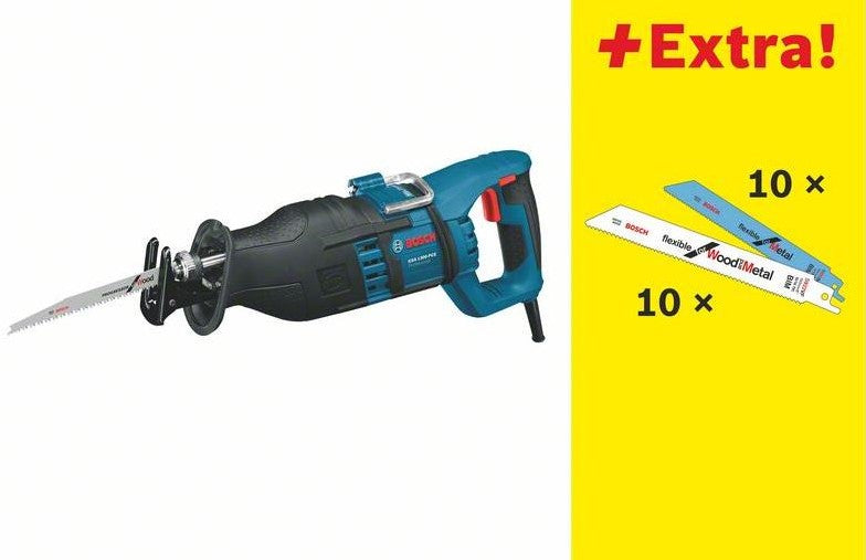 Bosch Blue GSA 1300 PCE Reciprocating saw 28mm 1300W + 20 Reciprocating saw blades - 0615990EC6