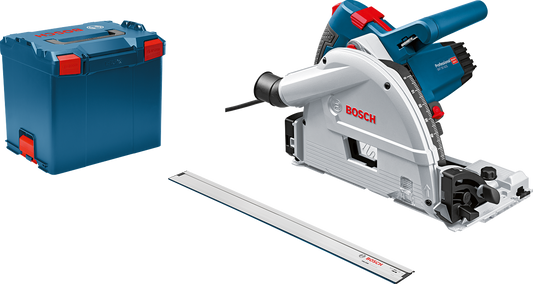 Bosch Professional GKT 55 GCE Invalzaag Ø165 1400W in L-BOXX + Geleiderail FSN 1600 - 0601675002