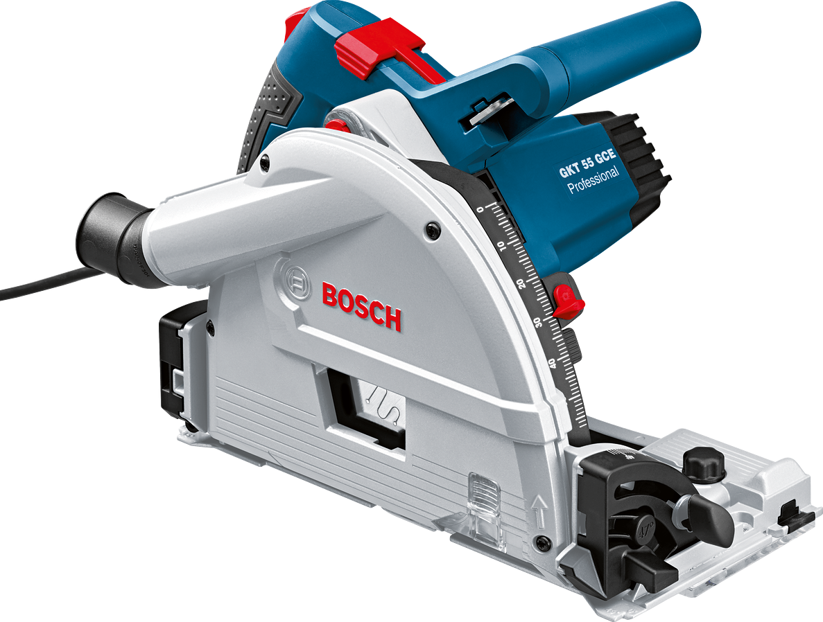 Bosch Professional GKT 55 GCE Tauchsäge Ø165 1400W in L-BOXX + Führungsschiene FSN 1600 - 0601675002